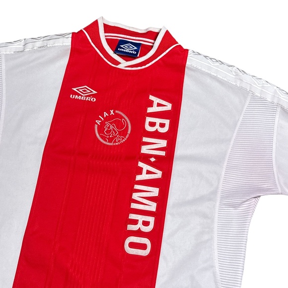 Vintage Umbro Ajax 1999 2000 Home White Red Soccer Jersey Mens XL - Picture 4 of 16